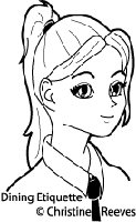 A character from my upcoming original webcomic "Dining Etiquette"